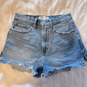 Abercrombie and Fitch curve love high rise mom shorts